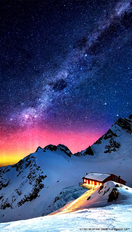 35 iPhone 6 Wallpapers To Download  Snow Mountain Milky Way and