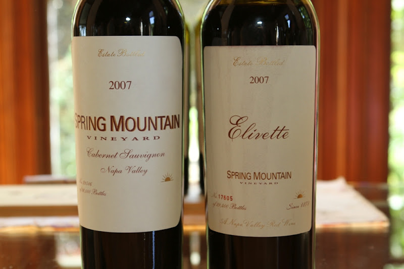 California Wine Report Spring Mountain Vineyards 2007 Sauvignons