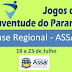 JOGOS DA JUVENTUDE - FASE REGIONAL - SEDE ASSAÍ - TODA A PROGRAMAÇÃO DO 4º DIA DE DISPUTAS, COM SEMI-FINAIS