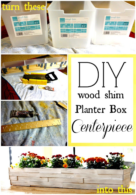 wood shim planter box