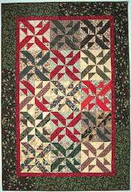exuberant color quilts made with triangles crazy for christmas flannel