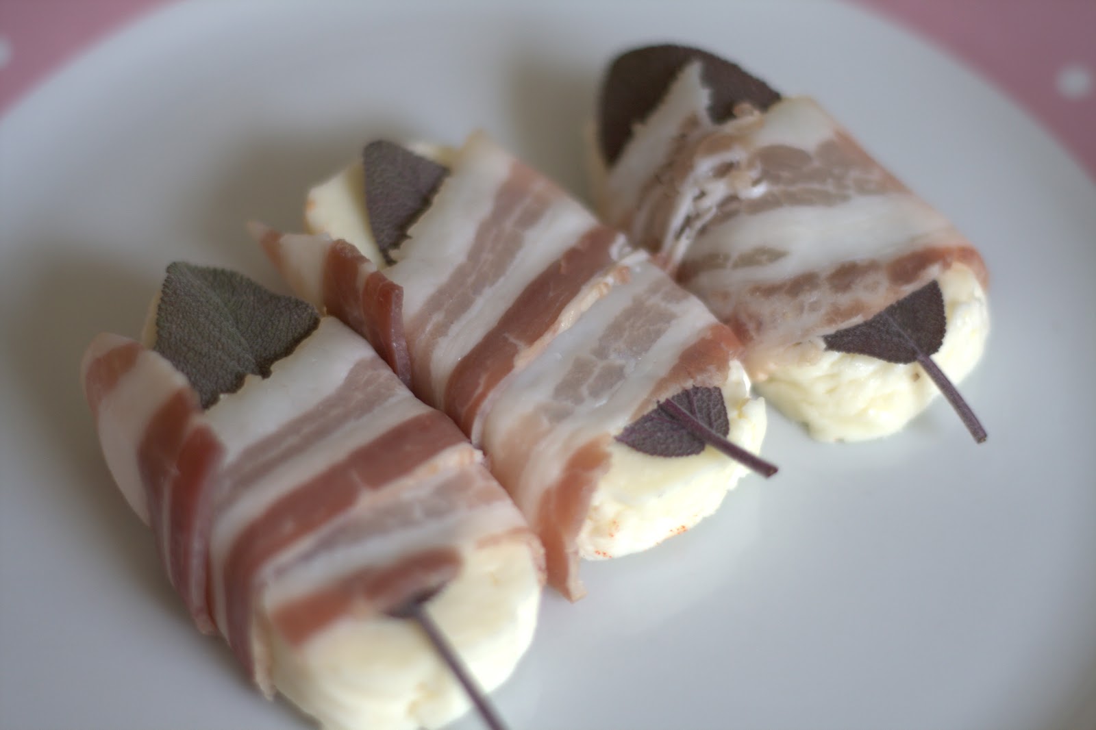 Charley's Kitchen Pancetta wrapped halloumi