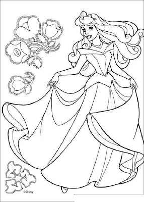 Beauty Princess Aurora Coloring Pages
