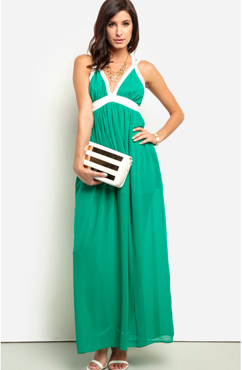 green maxi dress from dailylook.com