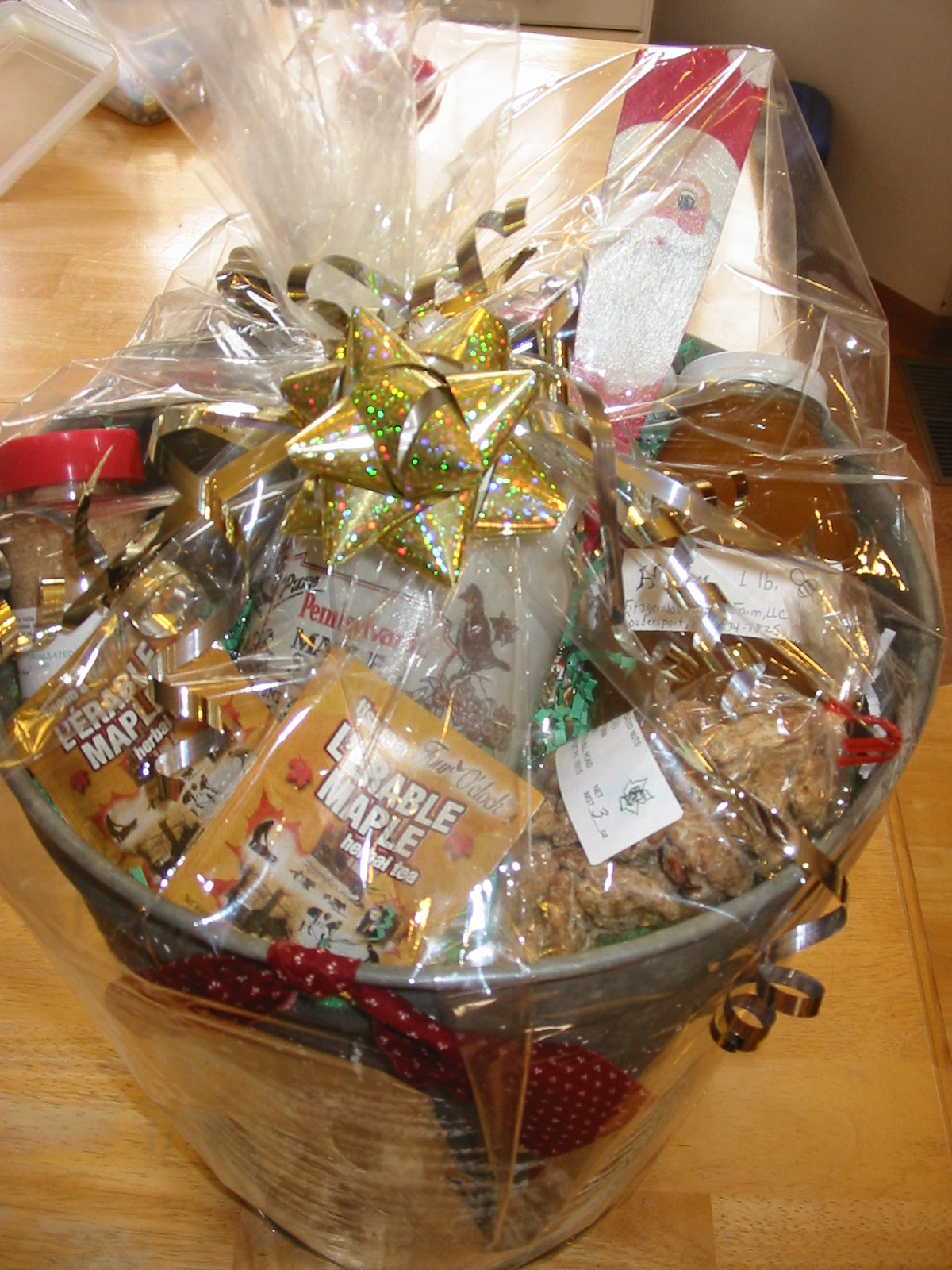 Fitzgerald's Family Farm Painted Antique Maple Bucket Gifts