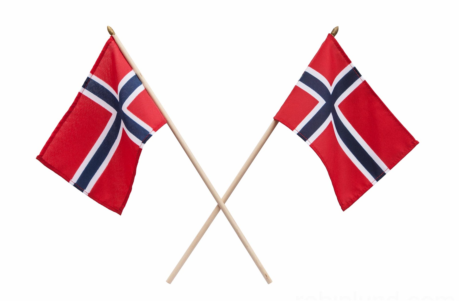 Små norske flagg