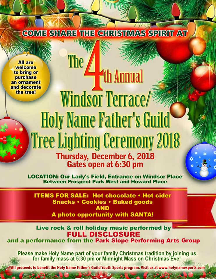 KARMABrooklyn Blog CHRISTMAS TREE LIGHTING CEREMONY FOR HOLY NAME