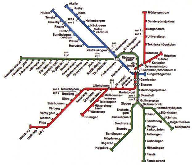 Metro Map Pictures: Stockholm Tunnelbana Map Pictures