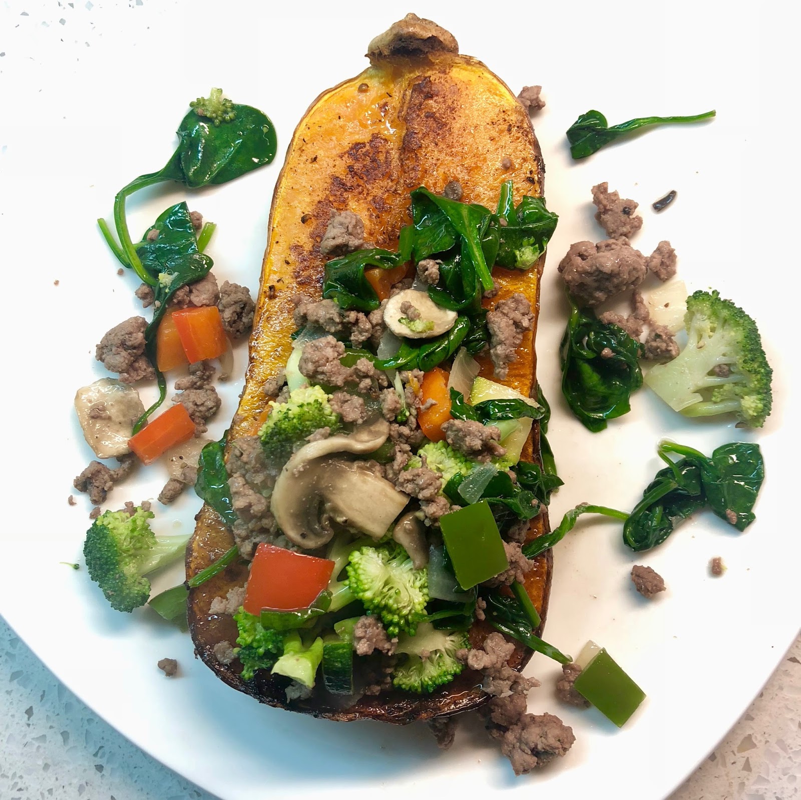Butternut Squash with Lamb & Veg