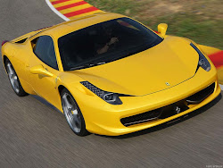 ferrari 458 yellow italia km cut