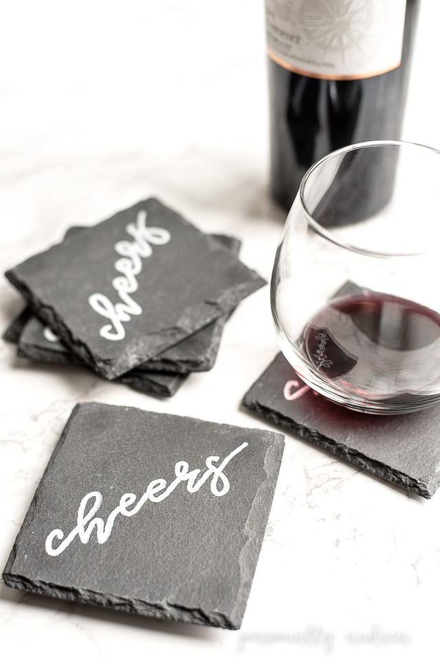 Chalkboard Style Slate Coasters Personally Andrea Chalkboard Style Slate Coasters
