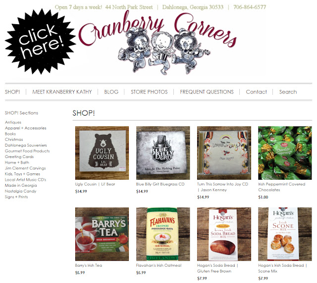 Cranberry Corners Dahlonega GA Gift Shop shop now!
