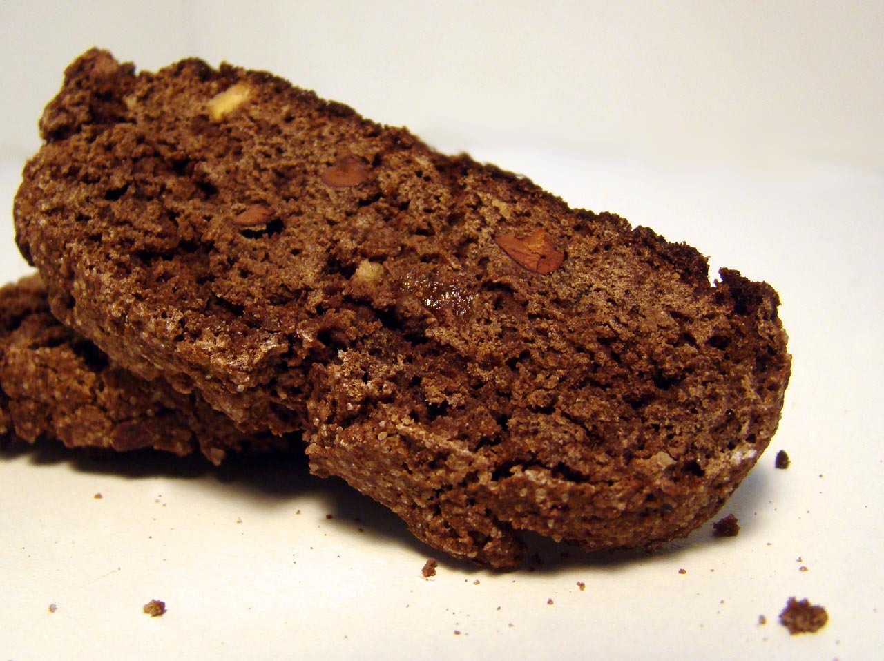Biscottis Chocolate, jengibre y damascos