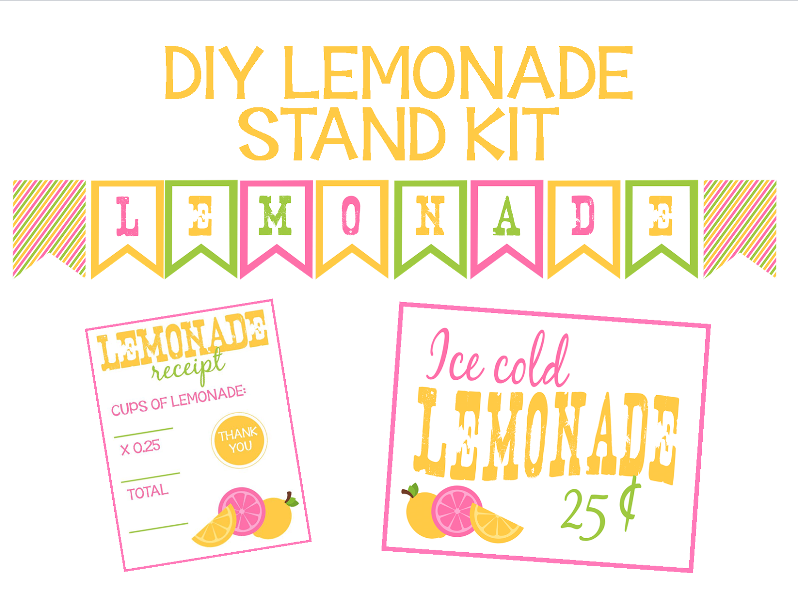 Free Printable Lemonade Stand Signs