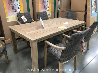 Dine or just gather outside with the Teak Dining Set