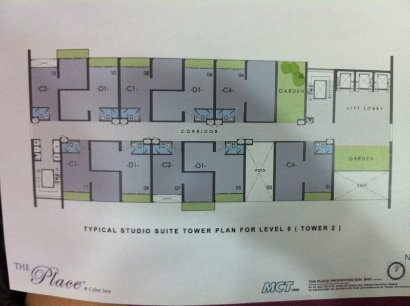 The Place CyberJaya Some of the floorplan and unit layout