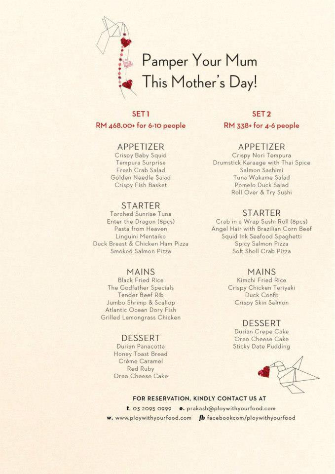 Pamper Your Mum At Ploy Clearwater Malaysian Foodie