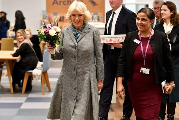 The Duchess of Cornwall visited Elmhurst Ballet School in Birmingham. Duchess of Cornwall visited the Launer Factory in West Midlands