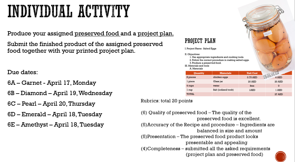 preservation activity individual plan enlarge sample