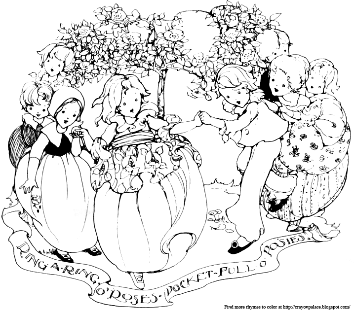 Crayon Palace: 'Ring-a-round-the-roses-a-pocket-full-of-posies'