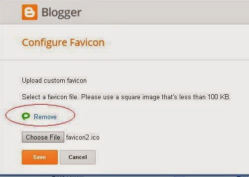 customize favicon in blogger