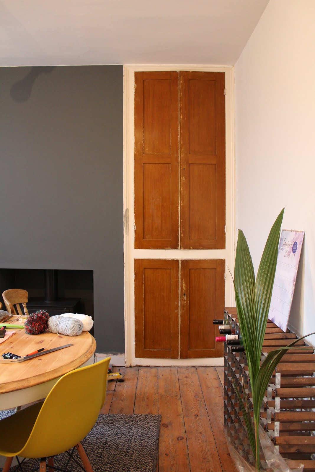 Victorian cupboard in dining room