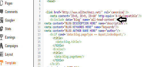 add meta tags the correct way in blogger
