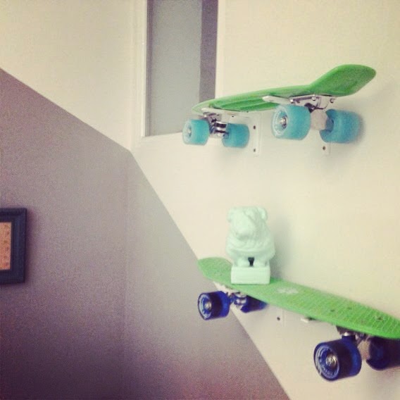 Monopatín-balda para cuarto infantil