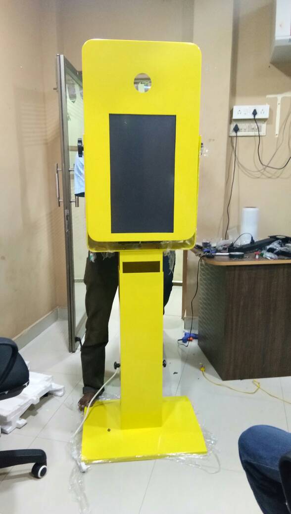 Mootek Technologies photo booth kiosk with printer and camera for