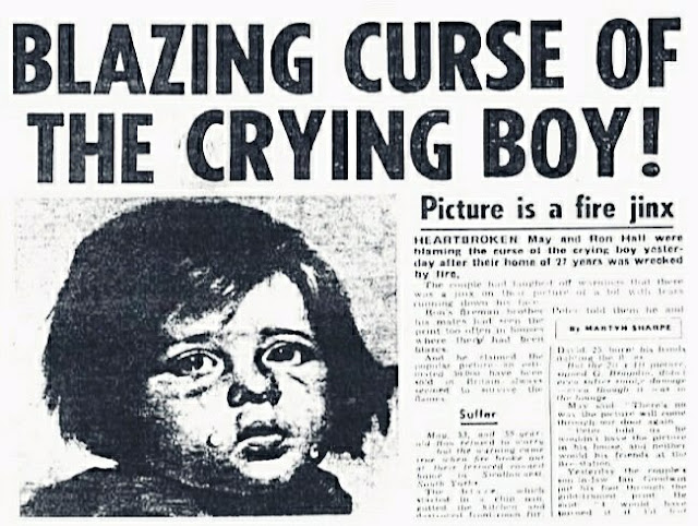 Planoucí kletba obrazů 'Crying Boy'! 2
