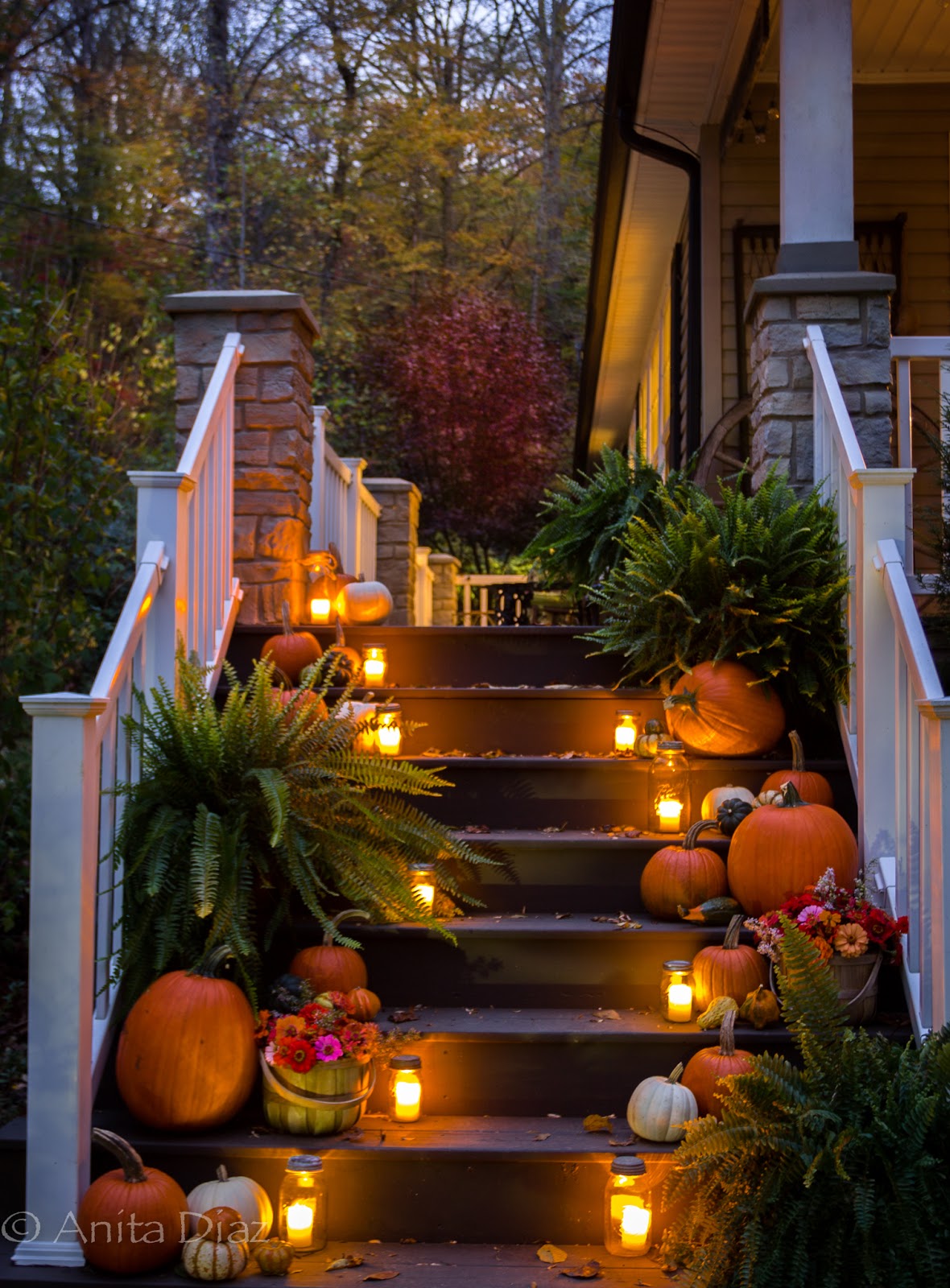 Fall porch