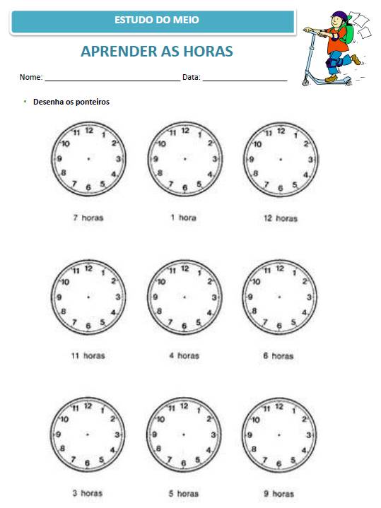 ACTIVIDADES Que horas são? ACTIVIDADES Que horas são?