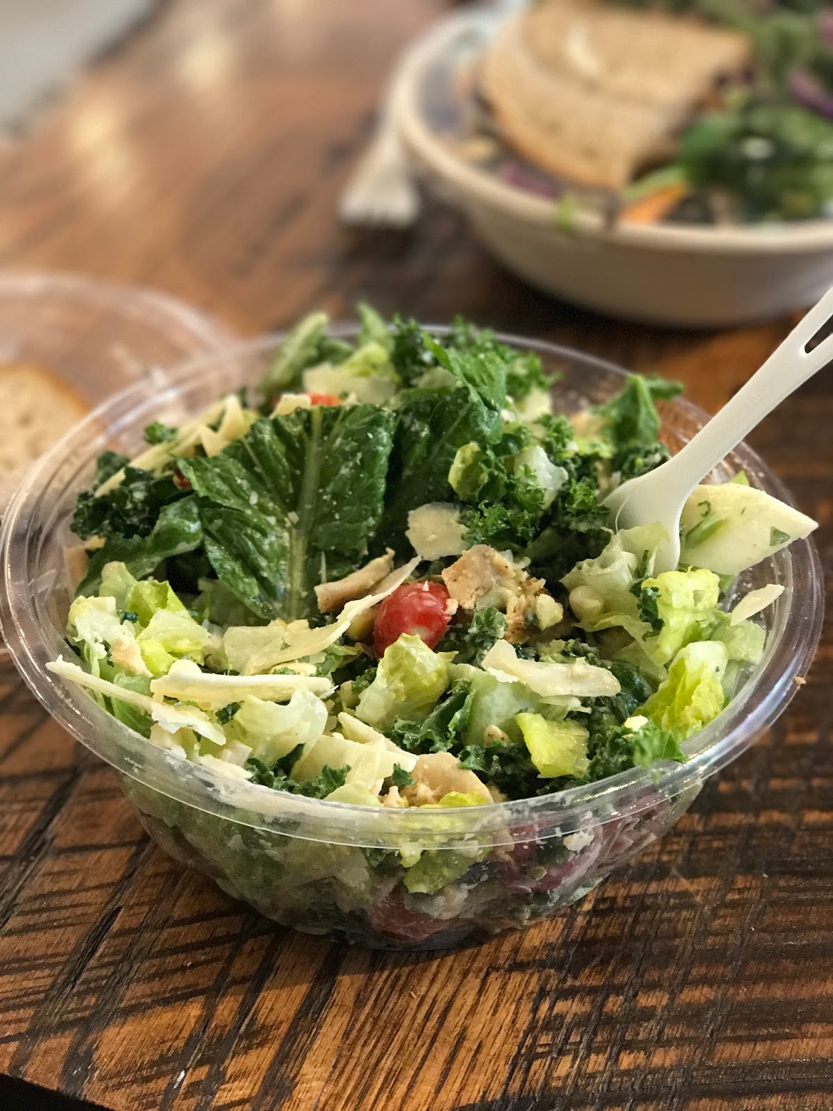 salad, kale caesar, sweet green