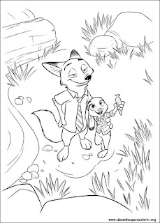 Zootopia para colorir