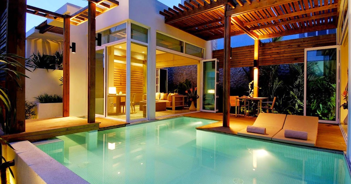 43 Rumah minimalis ada kolam renang 1 lantai