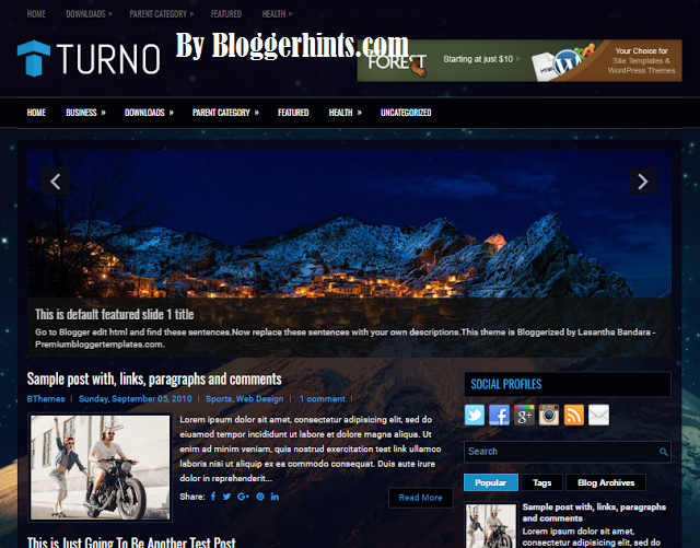  Turno Blogger Template Free Download