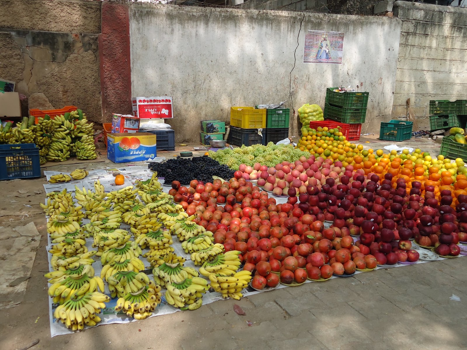 Fruits at display,Frazer town, bangalore