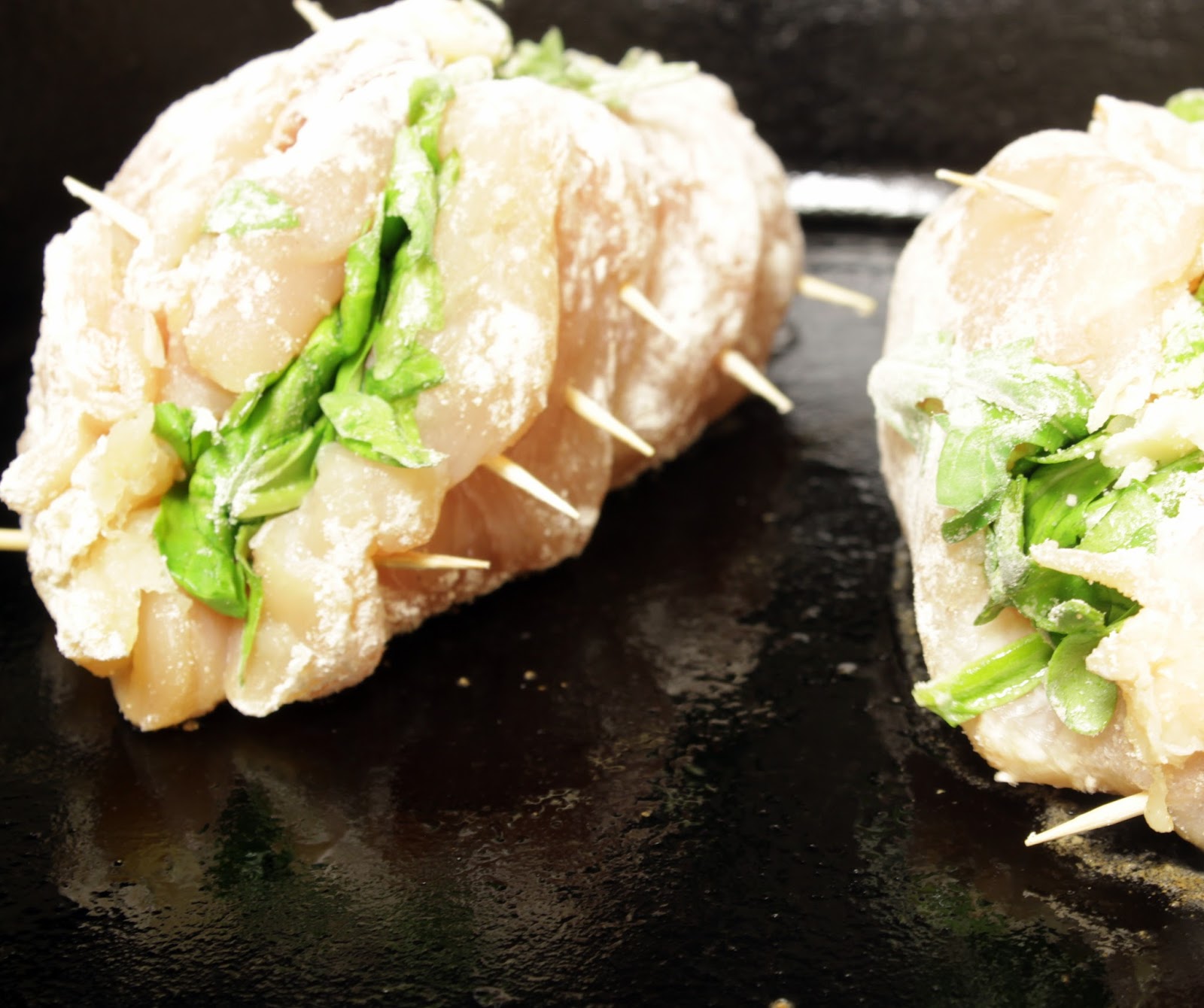 Saturday Night Special (Arugula Prosciutto and Gruyere Stuffed Chicken