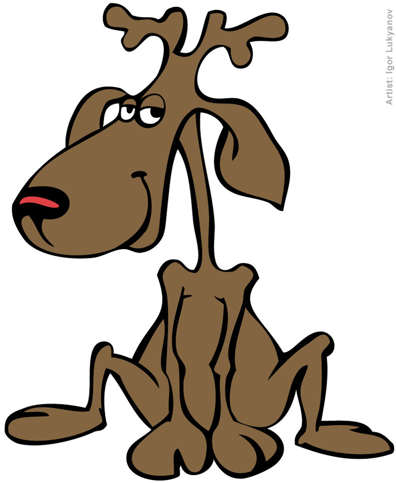 funny deer clipart - photo #1