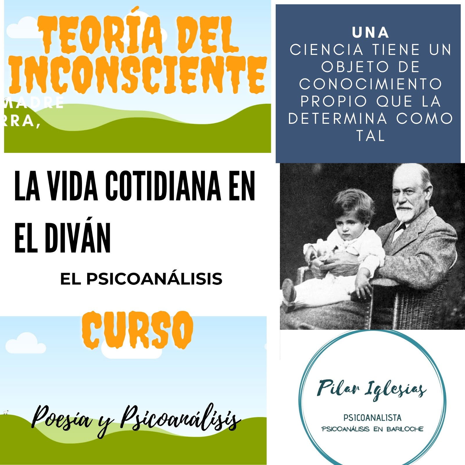 PILAR IGLESIAS PSICOANALISTA CURSO LA VIDA COTIDIANA AL DIVAN Introducción al Psicoanálisis