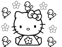 Dibujos Para Colorear De Hello Kitty Bebe