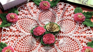 Una artesanía en tu mesa: carpeta floral