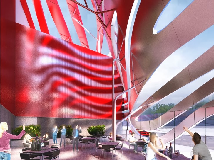 World Of Architecture Amazing New Petersen Automotive Museum In Los