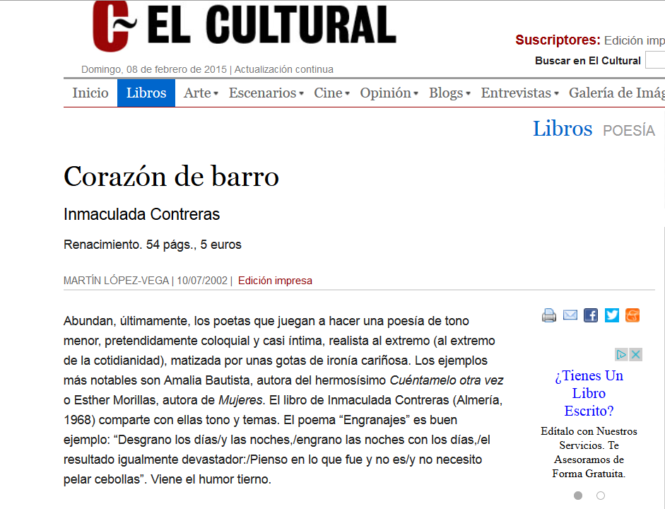http://www.elcultural.es/revista/letras/Corazon-de-barro/5132