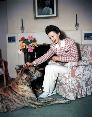 Carole Landis With Her Dog Donner