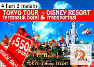 TOKYO TOUR MURAH + DISNEY RESORT