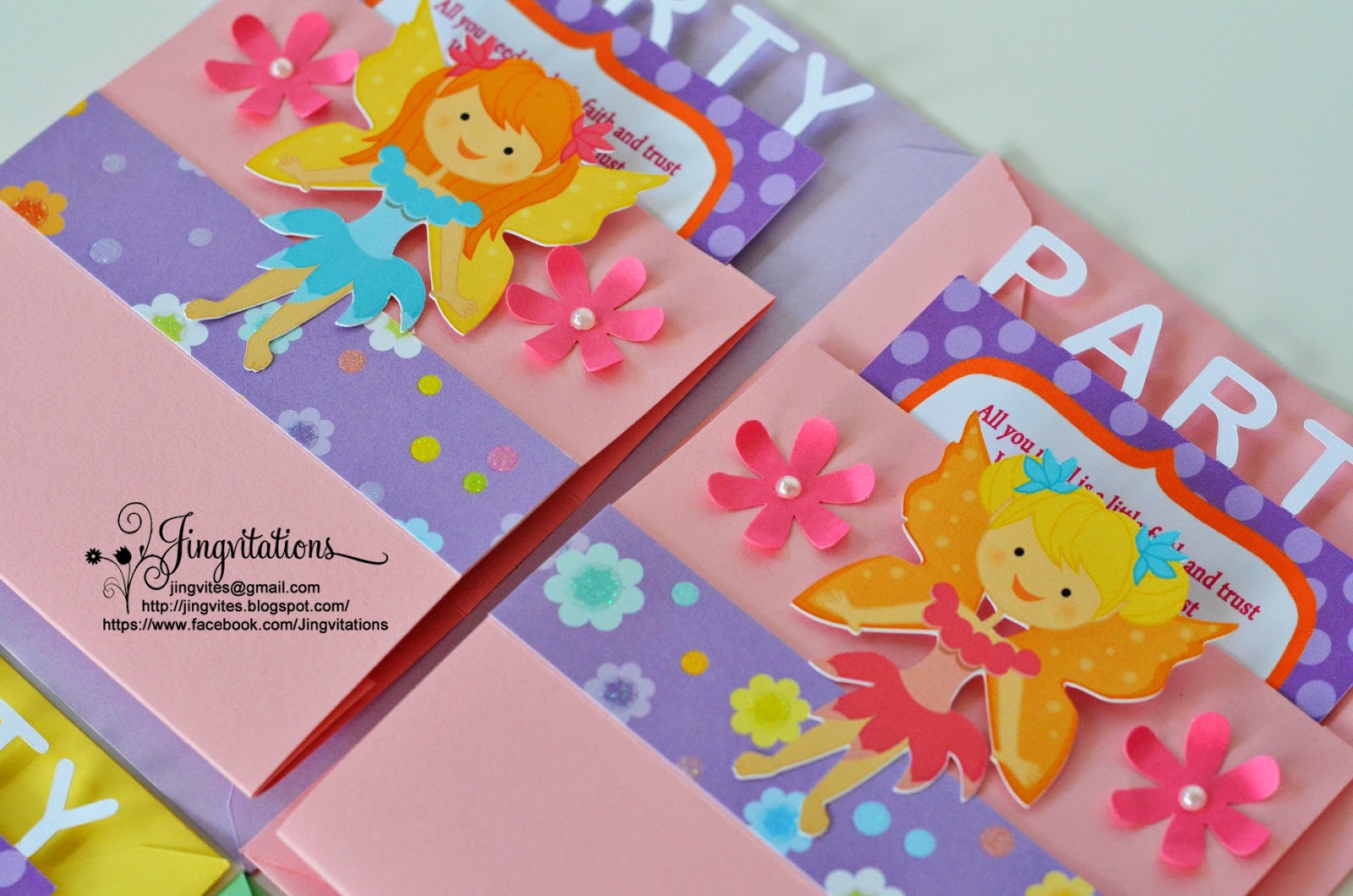 Cricut Tinkerbell Invitations 10