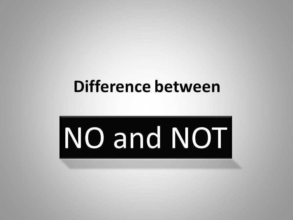 Perbedaan Penggunaan No dan Not dalam Bahasa Inggris UIN ARRANIRY