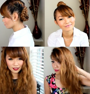 day to night crimps & waves hair style for girls