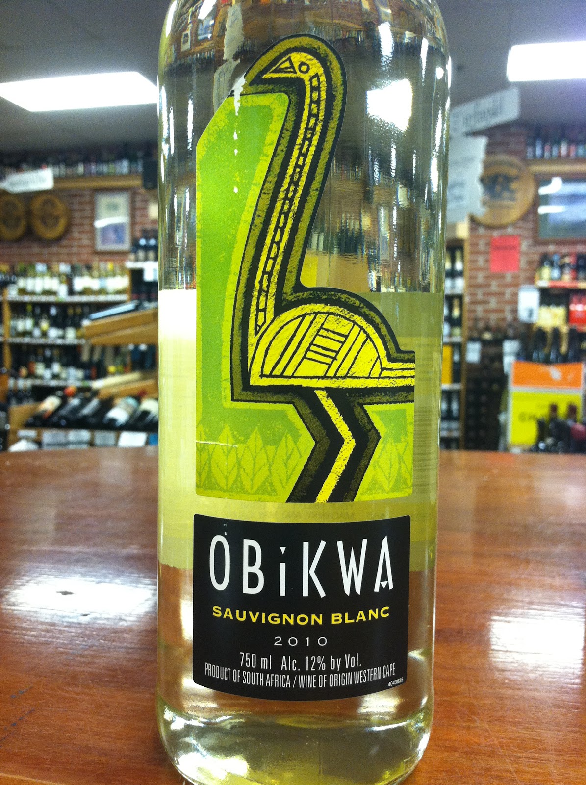 Karyn's Wine Blog Obikwa Sauvignon Blanc
